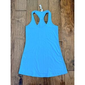 Lululemon Cool Racerback Tank Top Blue Size 6 Womens Yoga Running Workout